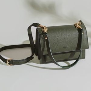 Angela Roi Satchel Olive Purse